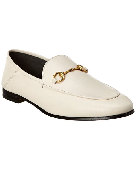 gucci studded leather loafers|Gucci white loafers women.